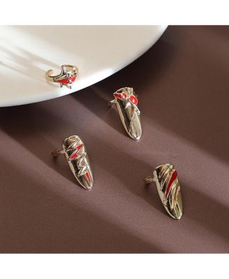 Women's The Wonder-Woman Nail Rings - California Gold (Set Of 4)