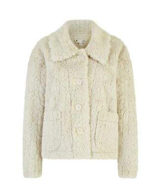 Women's Textured Faux Fur Jacket