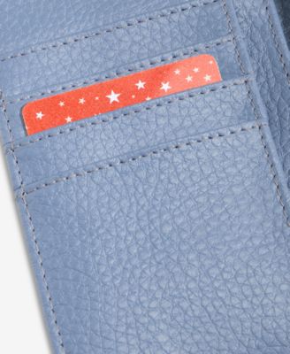 Pebble Leather Receipt Wallet