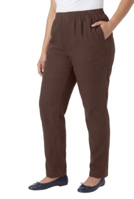 Women's Within Tall Straight-Leg All-Cotton Denim Pull-On 7-Day Elastic-Waist Jeans