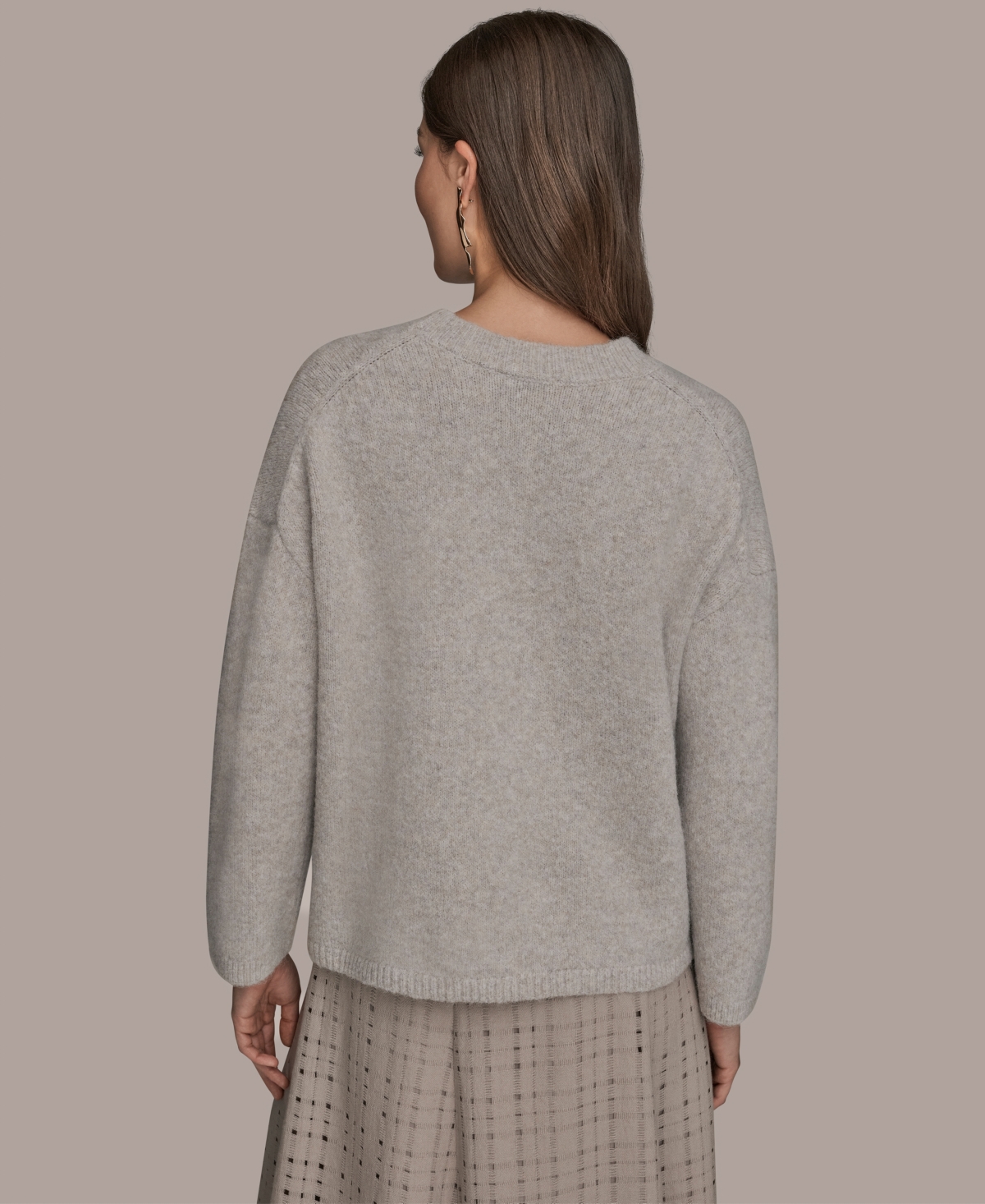 Donna Karan New York Women's Crewneck Oversized Sweater