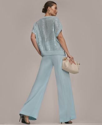 Women's Short-Sleeve Crewneck Sweater