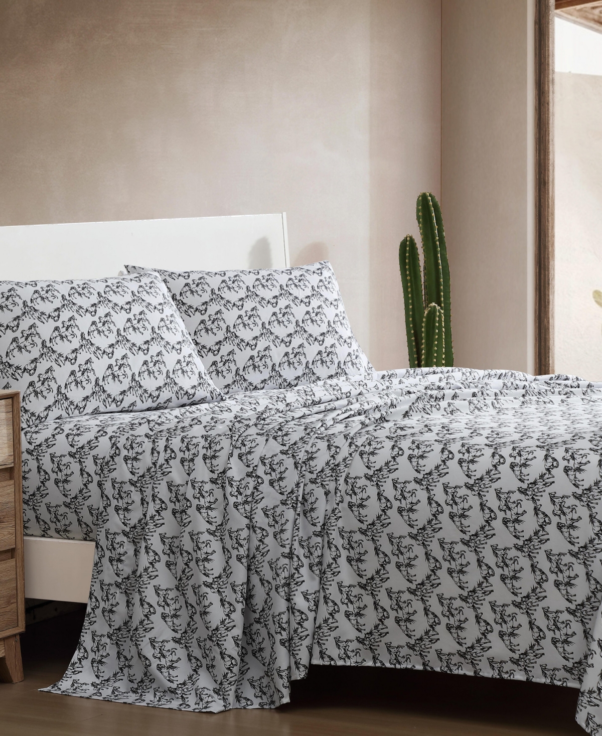 Wrangler Closeout!  Microfiber 3-pc. Sheet Set, Twin In Black