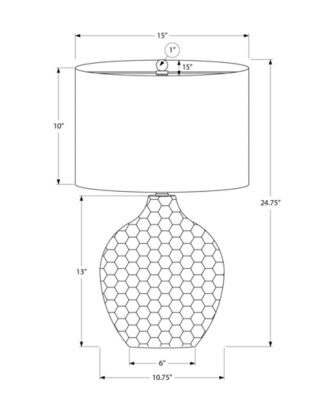 Lighting 25" Plastic Table Lamp