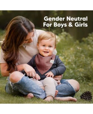 8pk Lumi Muslin Baby Bibs, Bandana Bibs for Baby Boy, Baby Girl, Muslin Drool Bib for Newborn, Toddler