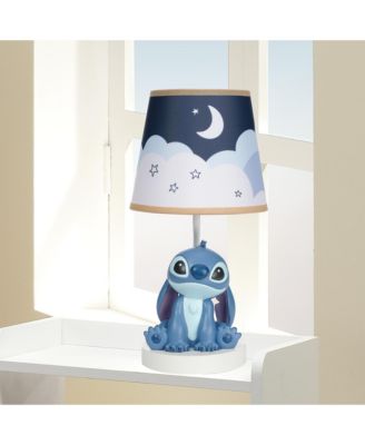 Disney Stitch Hand-Painted 3D Sculpted Nursery Lamp and Shade