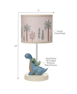Dino-Might Custom Designed 3D Dinosaur Nursery Lamp with Shade