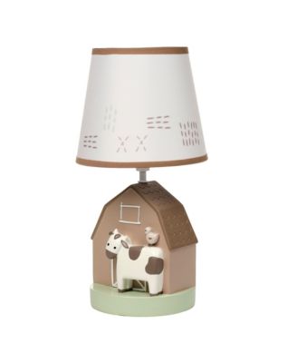 Farmyard Friends Decorative Tabletop Nursery Lamp with Shade
