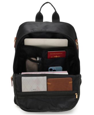 Luxe Journey 15.5" Twill and Faux Leather Backpack