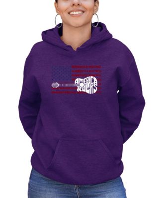 Women's America Rocks Word Art Long-Sleeve Sweatshirt