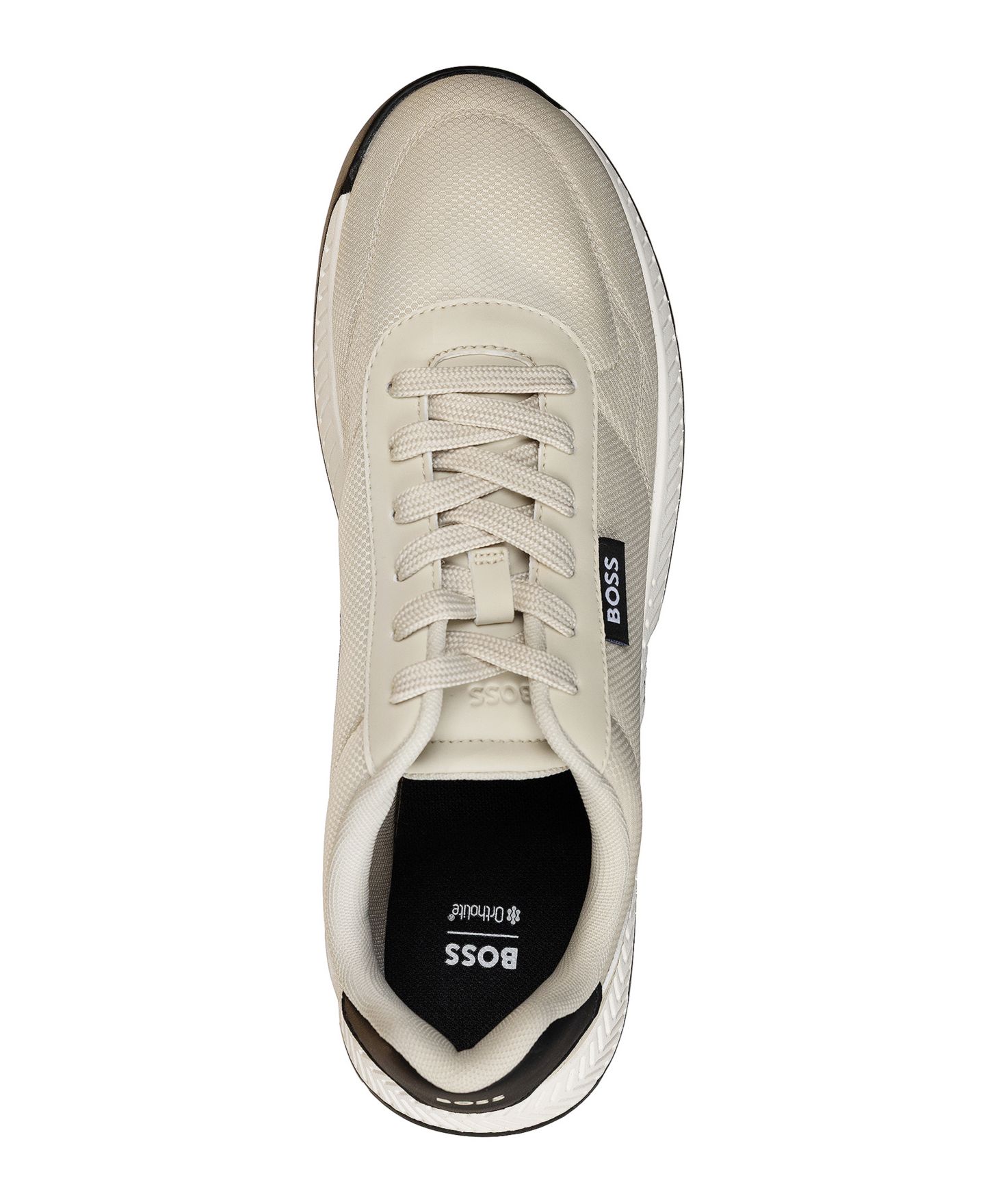 Мужские кроссовки Hugo Boss Titanium Round-Toe Running, цвет: Biege — фото 2
