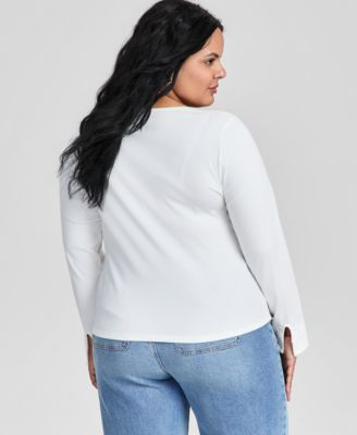 Trendy Plus Size Lace Trim Cardigan, Macy's Exclusive