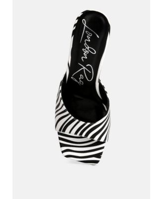 Women's Roblux Slip On Spool Heels Sandals