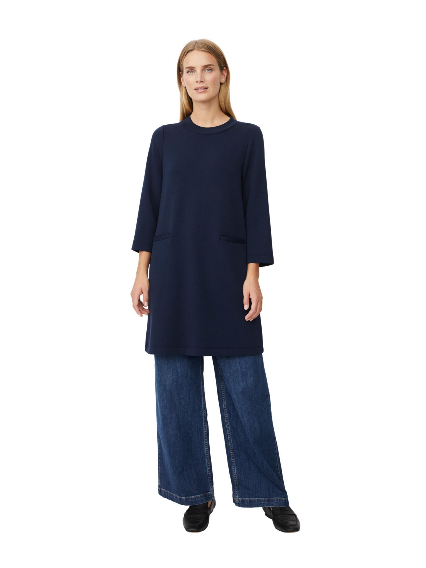Женское платье Masai Copenhagen Goldine Round Neck Tunic, цвет: Тёмно-синий — фото 7