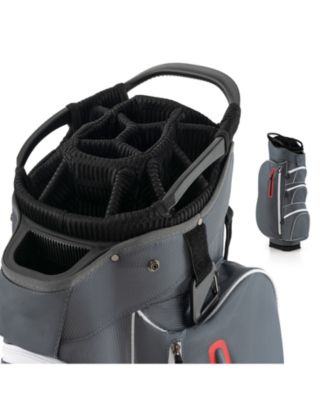 9.5 Inch Lightweight Golf Cart Bag with 15 Way Top Dividers