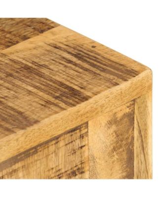 Plant Stand Set of 2 Natural Mango Wood Solid Mango Wood