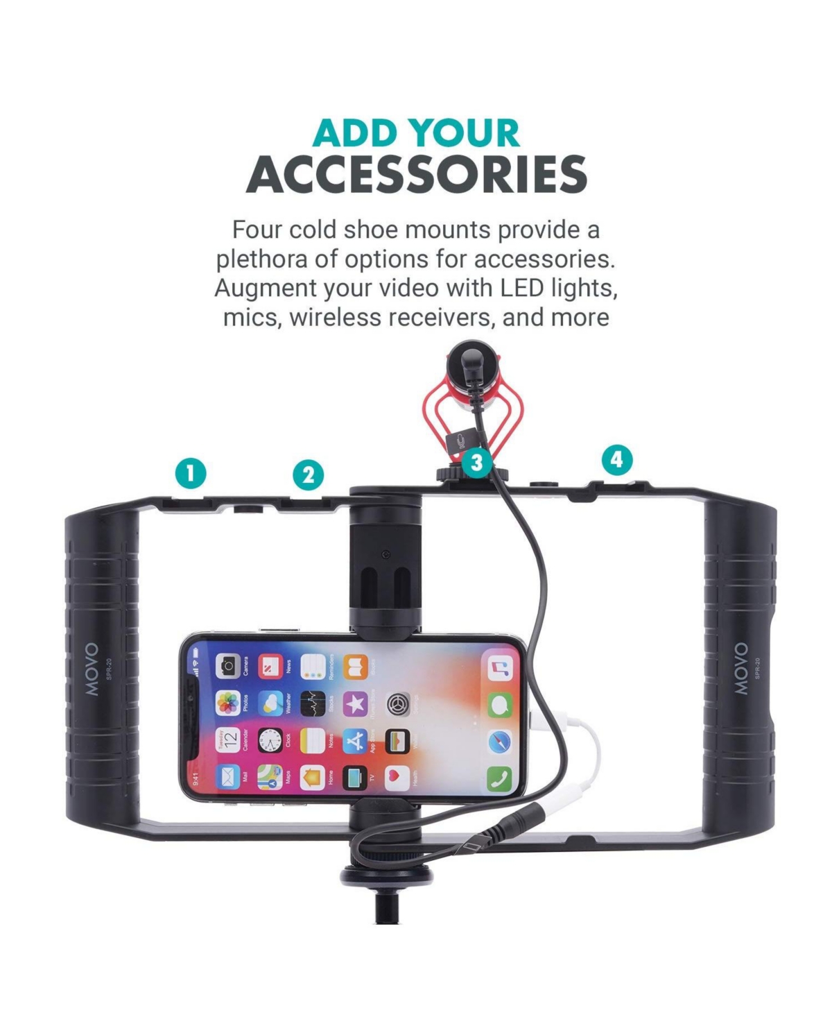 Movo Spr-20 Foldable Smartphone Video Rig Cage