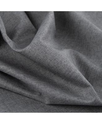 Cabana Two Pack Premium Grommet Curtain Panel 54" x 84" Charcoal