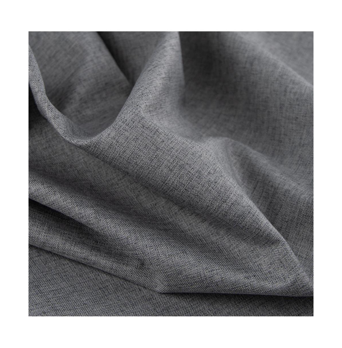 Rt Designers Collection Cabana Two Pack Premium Grommet Curtain Panel 54" x 84" Charcoal