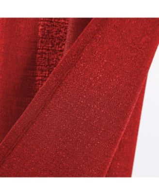 Cole Textured Grommet Room Darkening Curtain Panel 54" x Red