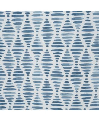 RT Designer Collection Justice Printed Blackout Luxurious Decorative Grommet Curtain Panel 54" x Blue