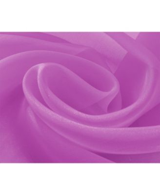 RT Designer Collection Celine Sheer Luxurious Modern Design Curtain Panel 54" x 84" Lilac