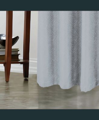 RT Designer Collection Cassi Shimmer Jacquard Grommet Curtain Panel 54" x 90" Grey