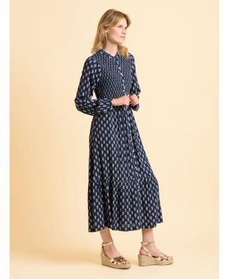 Women's Lark Long Sleeve Button Midi Dress