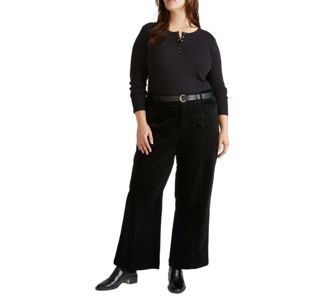 Universal Standard Women's Plus Camila Wide Leg Corduroy Pants