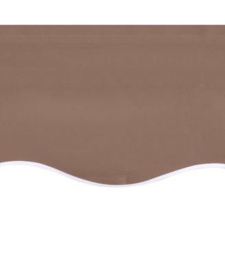 Replacement Awning Fabric Brown 100% Polyester with PU coating