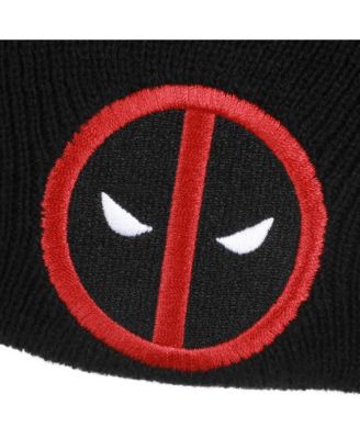 Men's Deadpool Logo Embroidery Acrylic Knit Standard Cuff Beanie