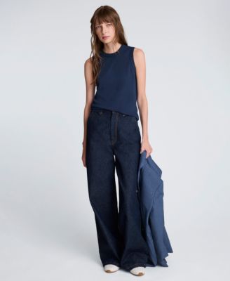 Women's Wide-Leg Denim Trousers