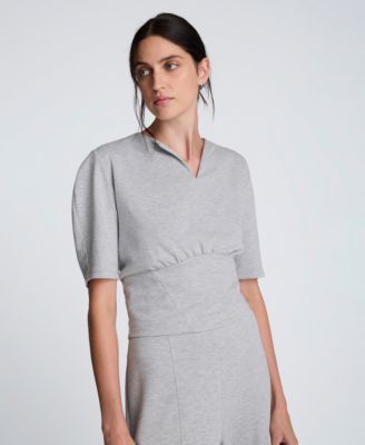 Women's V-Neck Cropped Top