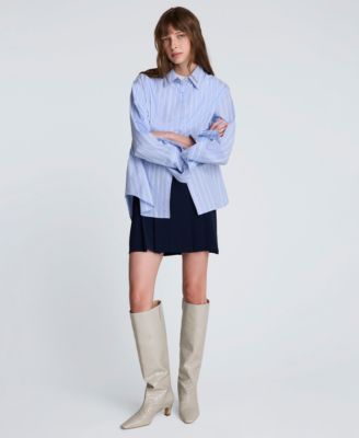 Women's Striped Button-Down Shirt