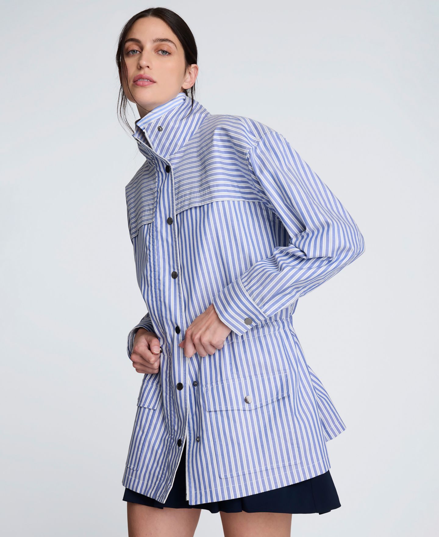 Женская куртка Kenneth Cole Striped Long-Sleeve Jacket — фото 4