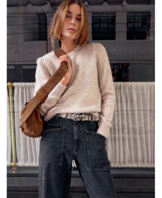 Women's Emily V-Neck Puff Sleeve Top