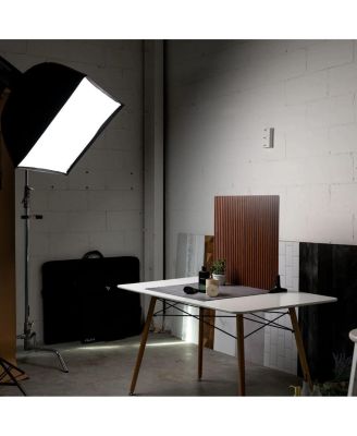 Duo Board 24x24" Double Sided Surface Board, Wood Slats Light/Wood Slats Dark