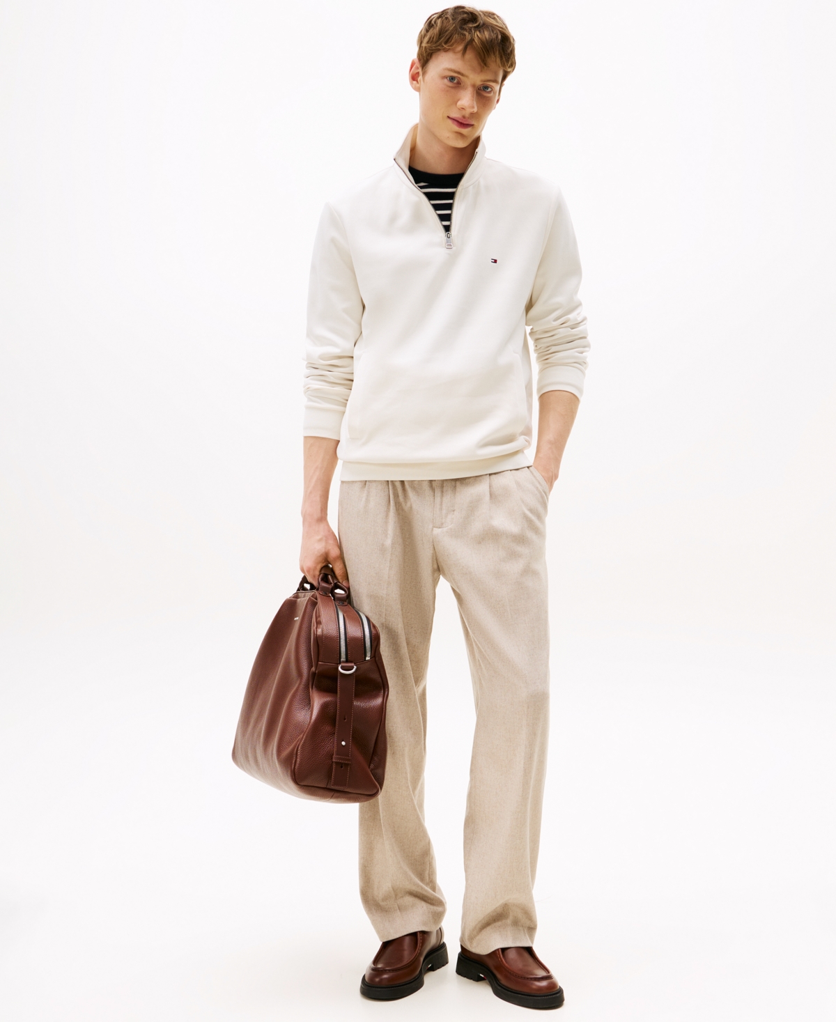 Tommy Hilfiger Men's Essential Intechno Knit Regular-Fit 1/4-Zip Sweatshirt