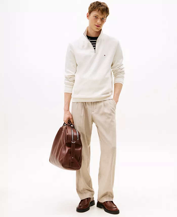 Men's Essential Intechno Knit Regular-Fit Quarter-Zip Sweatshirt - thumbnail 6