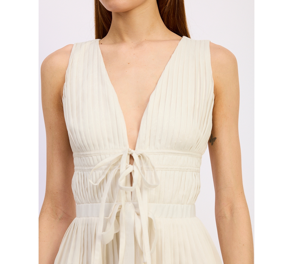 En Saison Women's Charlotte V-Neck Sleeveless A-Line Maxi Dress