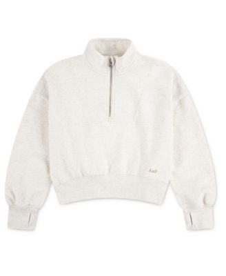 Girls' Cropped Pull-On Sweatshirt
