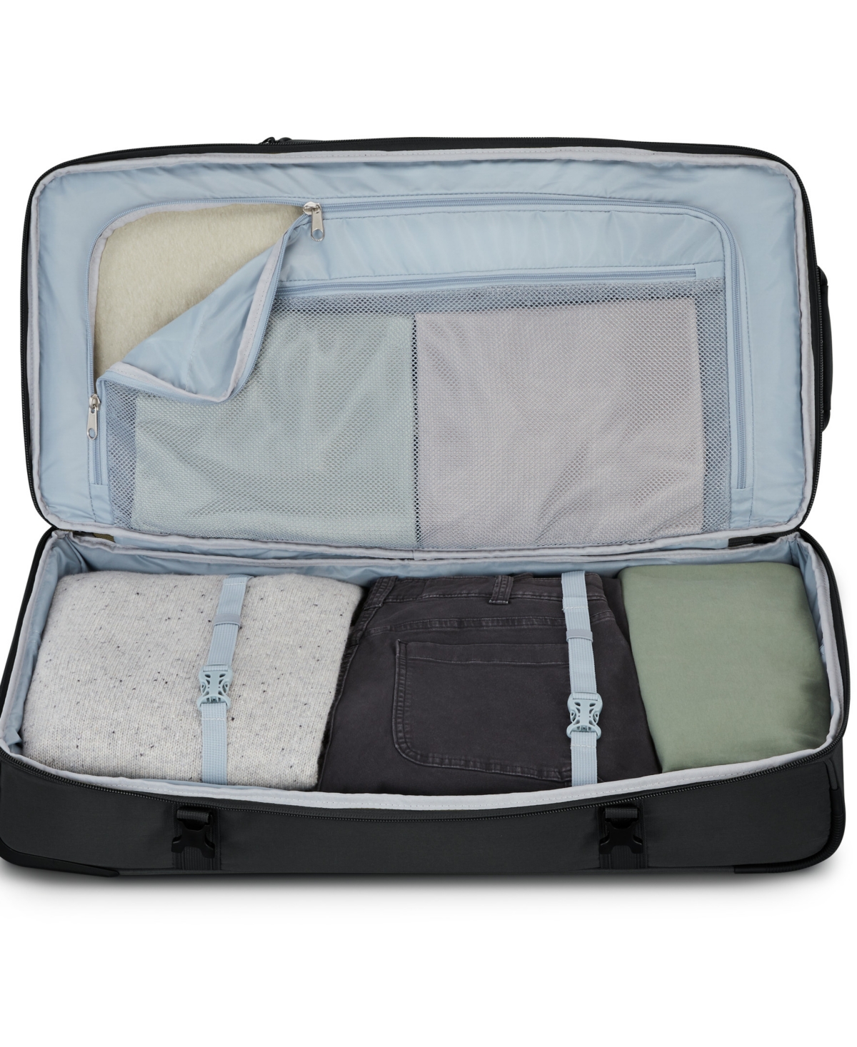 High Sierra Pathsetter 32" Large Wheeled Duffel In Black