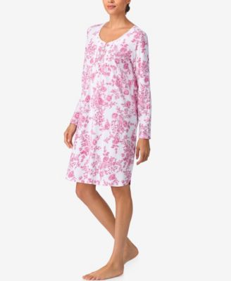 Women's Brushed Cotton Long-Sleeve Nightshirt