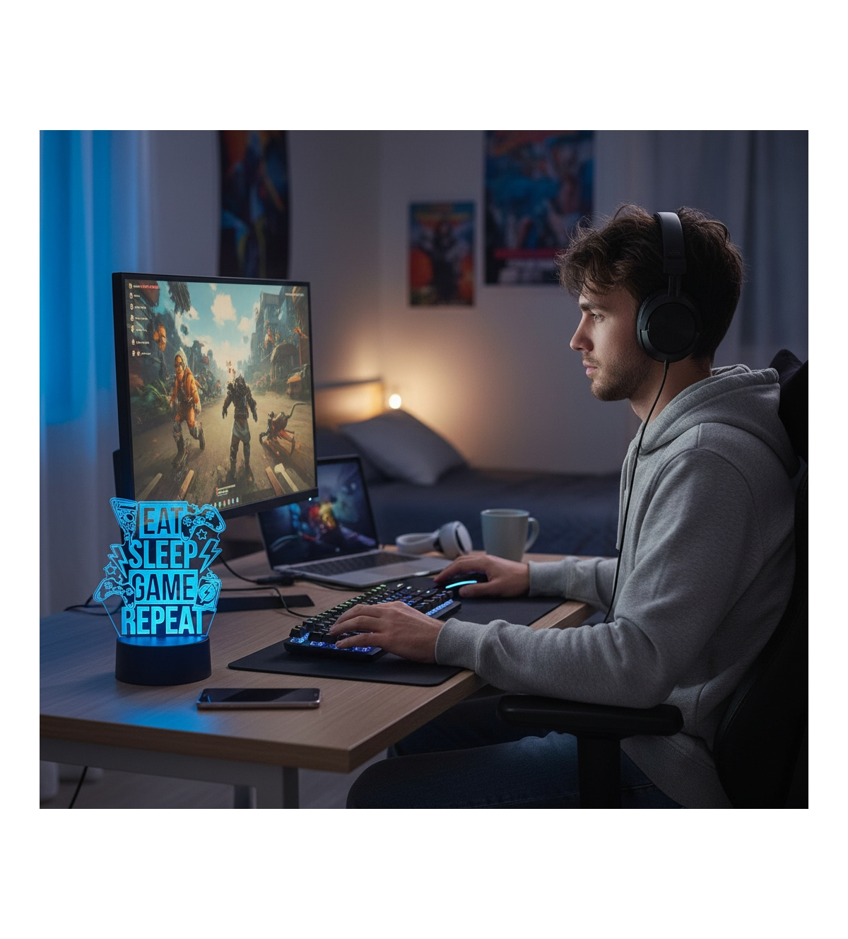 3pExperts Led Sleep Eat Atmosphere Light - Remote Control