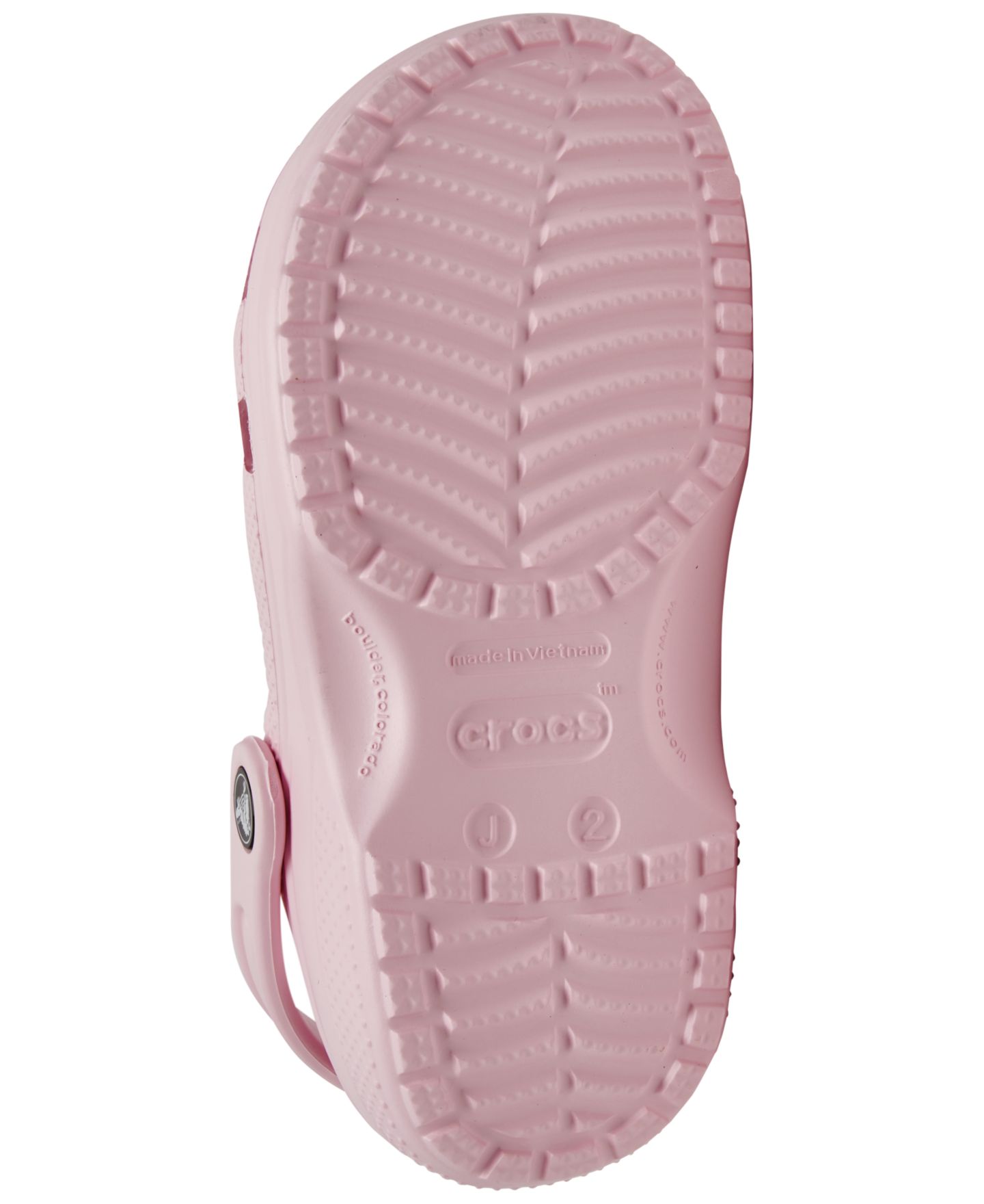 Сандалии Crocs Classic Clog Sandals from Finish Line для девочек, цвет: Розовый молочный — фото 6