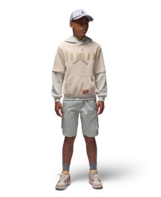 Boys' 8-20 MJ Future Flight Drop Shoulder Long-Sleeve Hoodie