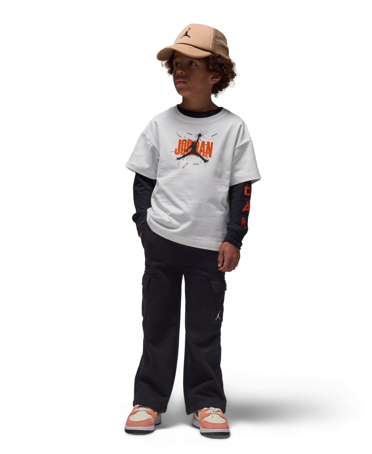 Jordan Toddler and Little Boys Shatter Short Sleeve T-Shirt