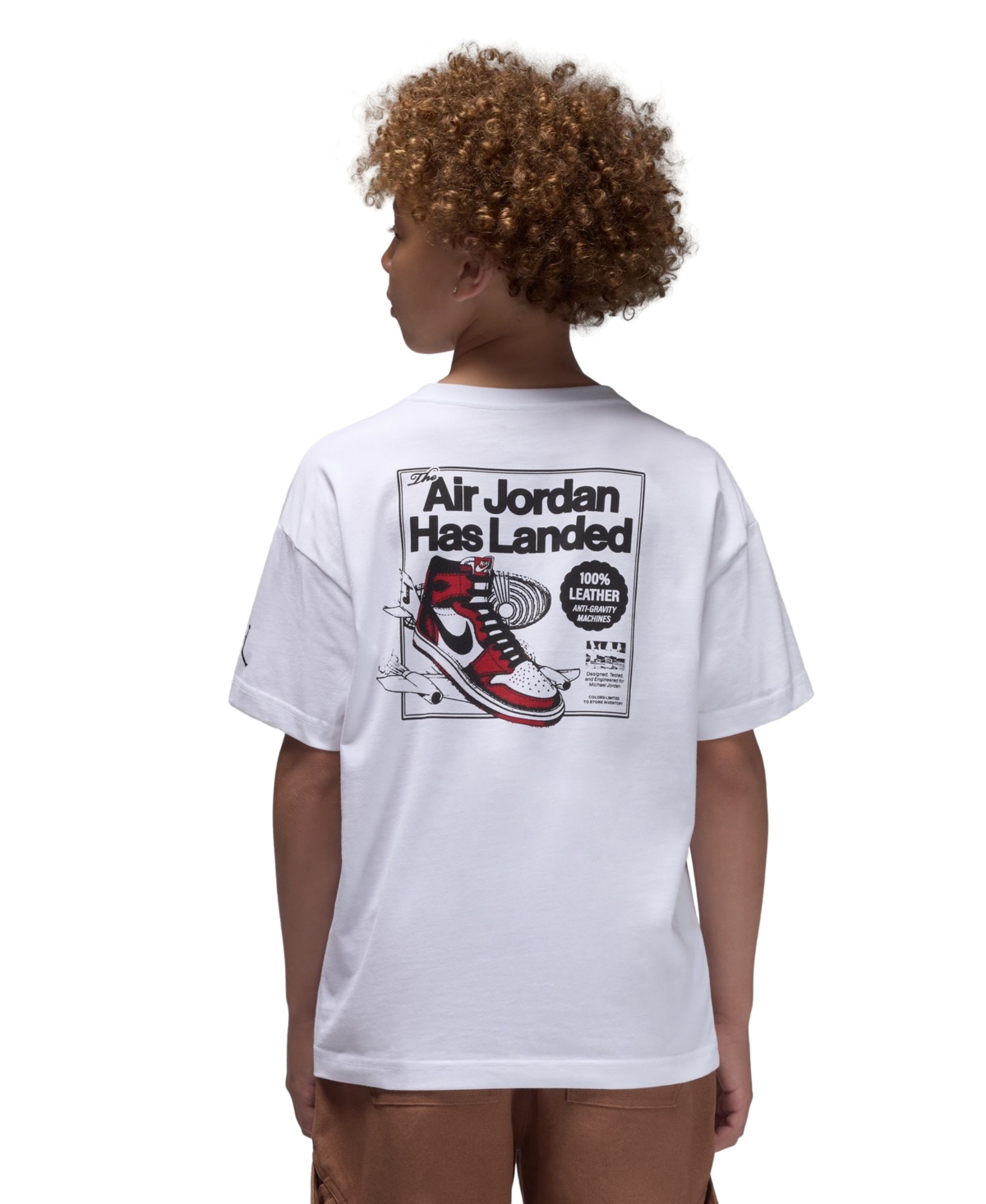 Jordan Air Big Boys 8-20 Crewneck T-shirt In White