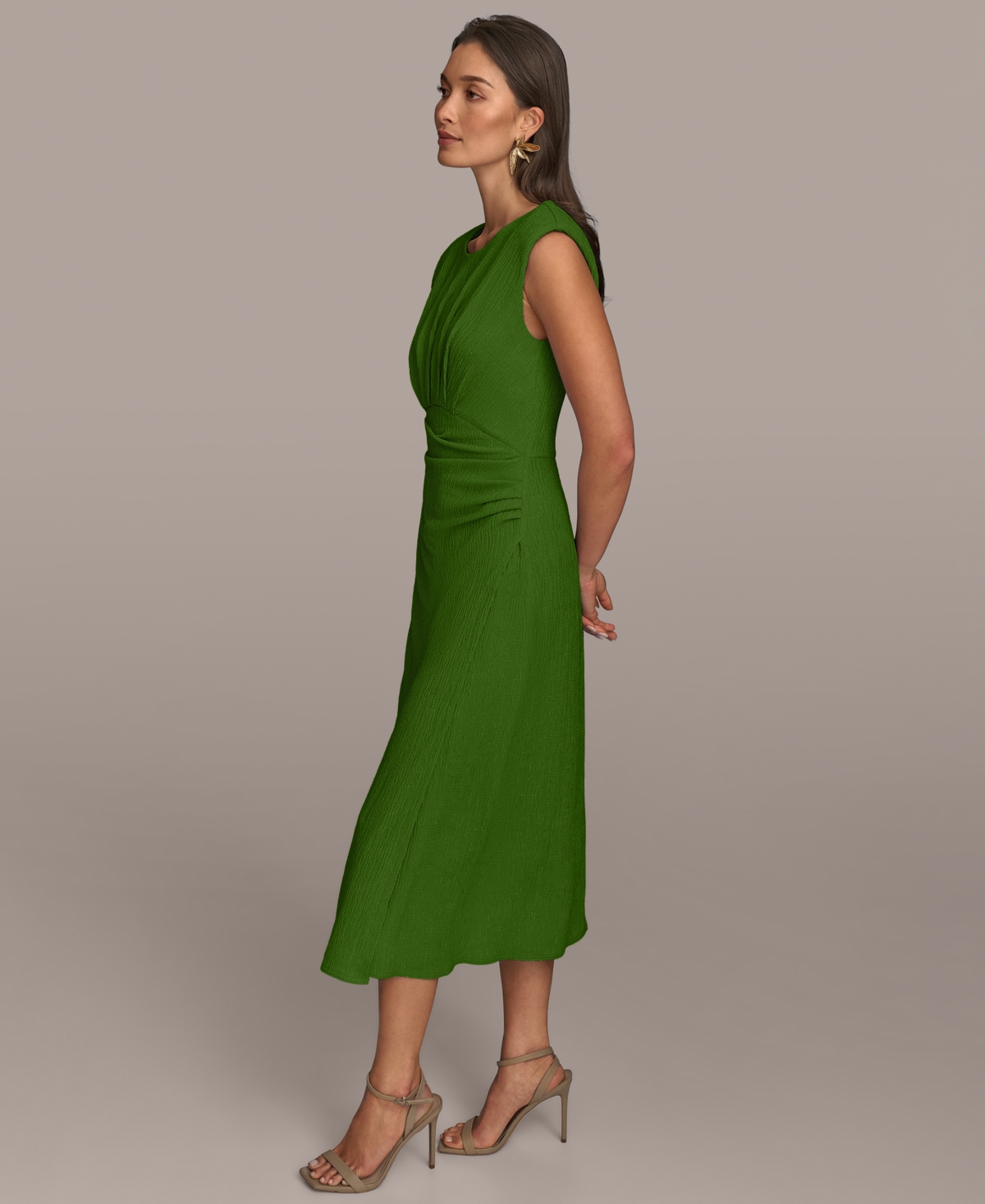Donna Karan New York Women's Side-Ruched Midi Dress