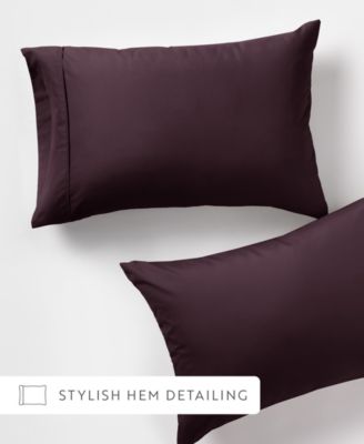 Style Simplified Set of 2 Pillowcase Pair, King